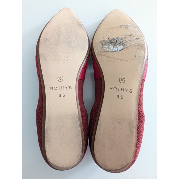 Womens Rothy’s The Mary Jane Flats Cinnamon Sz 6.5 Sustainable Comfortable Shoes - Picture 7 of 8